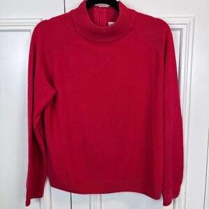 Drapers & Damons Red Mock Neck Sweater PM